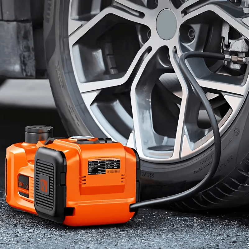 12V tyre inflator with built-in pressure display